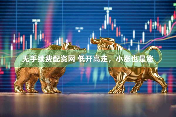 无手续费配资网 低开高走，小涨也是涨